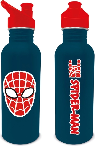 Bottle with Spiderman Sketch Motif
