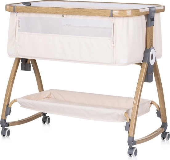 Chipolino Charisma премиум приставно креватче 2в1 cashmere wood