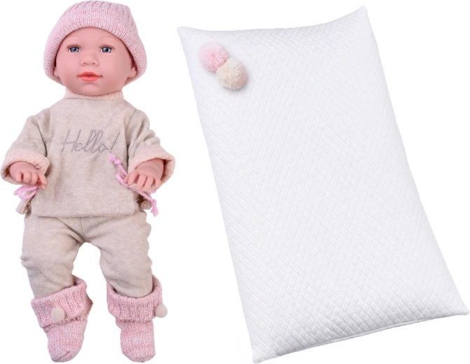 Cute outfit and a pillow for settling to sleep