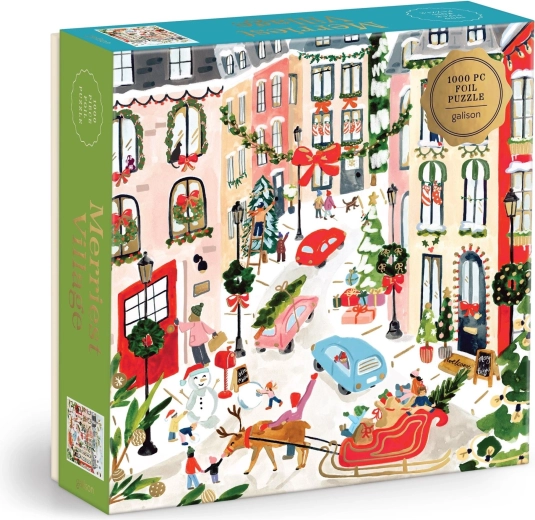 Galison metallic puzzle Merry Christmas, 1000 pieces