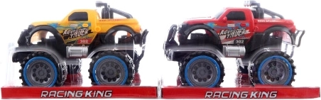 Plastic friction-powered jeep 24 cm