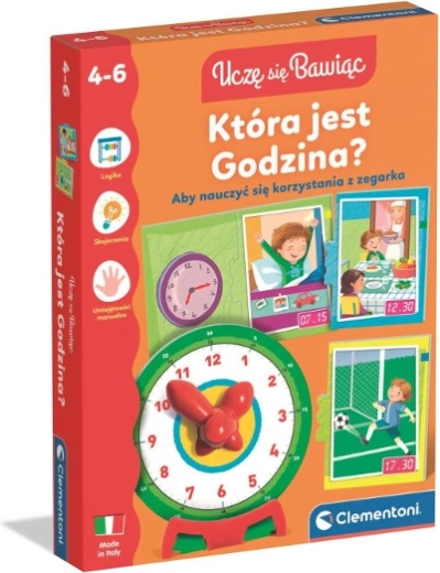 What time is it? Educational puzzle and clock game
