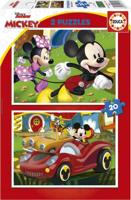 Пъзел MICKEY MOUSE – увеселителен парк 2×20 части EDUCA
