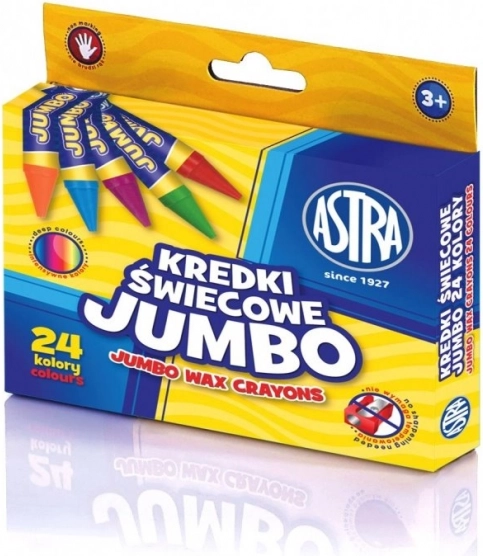 Восъчни пастели Jumbo 24 бр. ASTRA