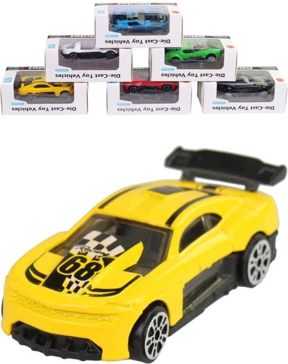 Metal Formula racing car 1:64 in a box with a window - 1 piece