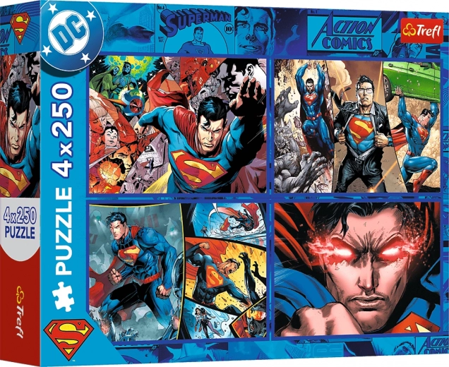 Пъзел 4×250 Смелостта на SUPERMAN TREFL