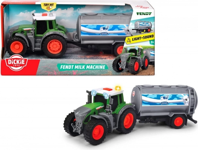 FARM tractor with milk trailer 26 cm