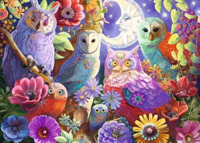 Пъзел Ravensburger „Нощни сови“ – 300 части (екстра големи)