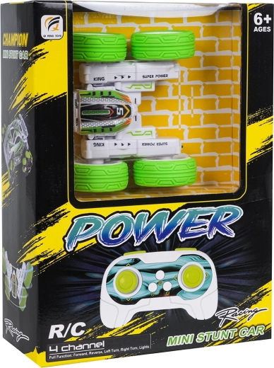 RC каскадьорска кола 1:32 POWER STUNT – зелена