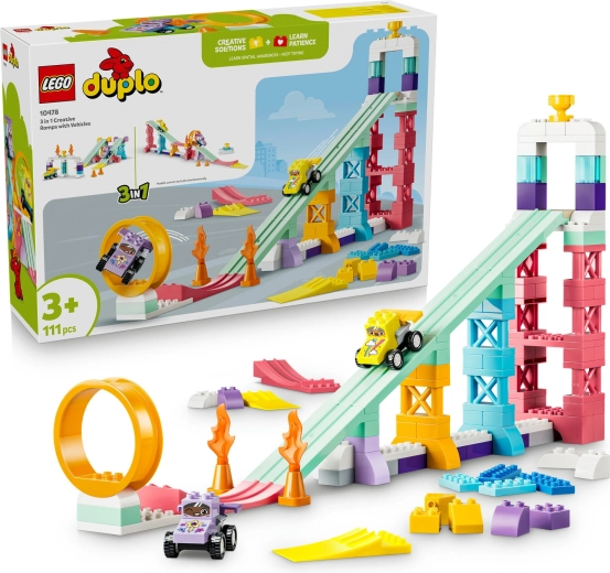 LEGO DUPLO Творчески рампи 3 в 1 с превозни средства