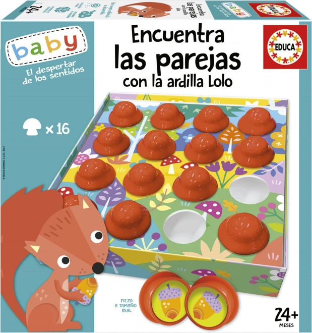 EDUCA Baby Намери двойките с катеричката Лоло