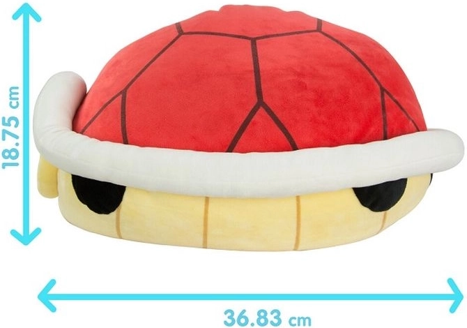Плюшена играчка Tomy Mocchi Mocchi Mario Kart – червена черупка