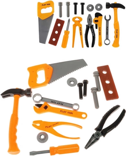 Children’s work tool set for little handymen in a bag - 14 pcs