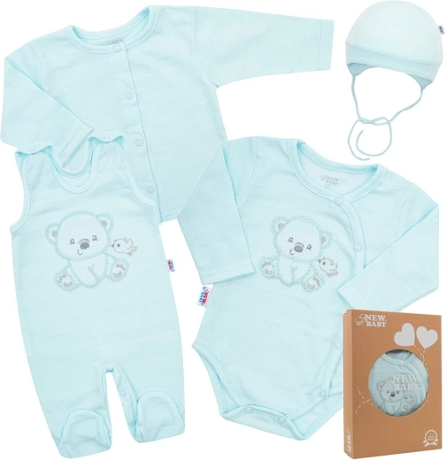 Newborn hospital set New Baby Sweet Bear blue 56 (0–3 m)