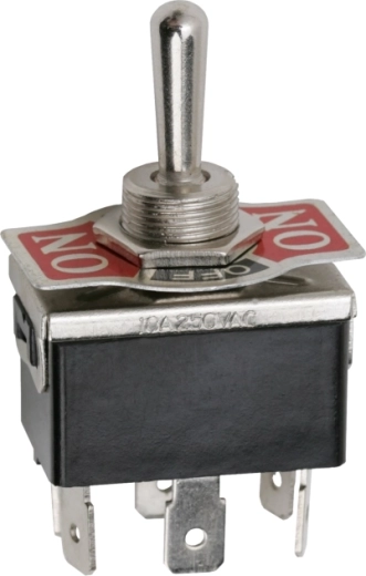 Лостов превключвател DPDT ON-OFF-ON 10 A 250 V