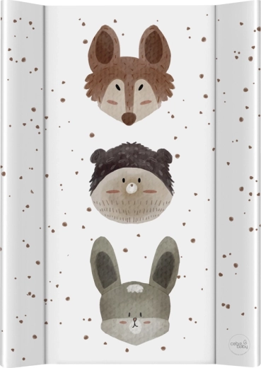 Ceba Baby soft contoured changing mat for dresser basic cute animals 50 × 70 cm