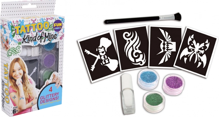 Glitter Tattoo Set for Girls