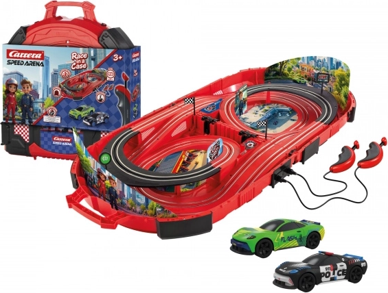 Автописта Carrera Speed Arena Police в преносим куфар 2,77 м