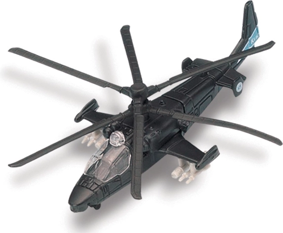 Maisto Fresh Metal Tailwinds KA-52 Alligator матово черен модел самолет