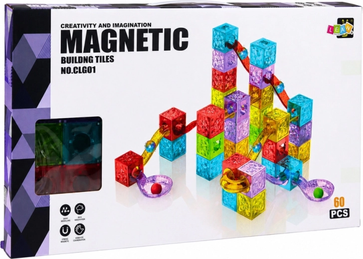 Colorful transparent pieces for engaging play