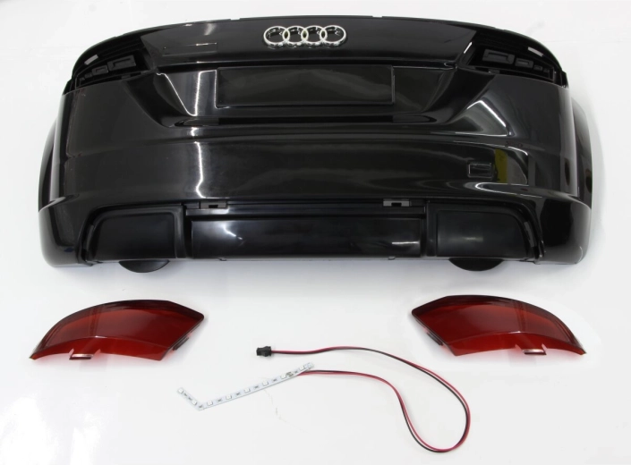 Задна броня за детска електрическа кола Audi TTRS - черна - 1 брой