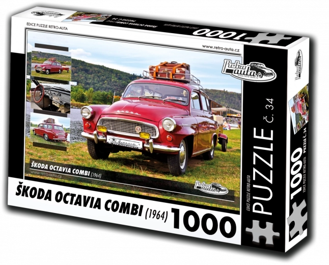 Retro-Cars Puzzle Škoda Octavia Combi (1964) – 1000 pieces
