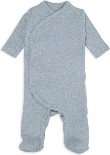 Lodger newborn onesie Melange blue fogg, size 50 - 1 piece