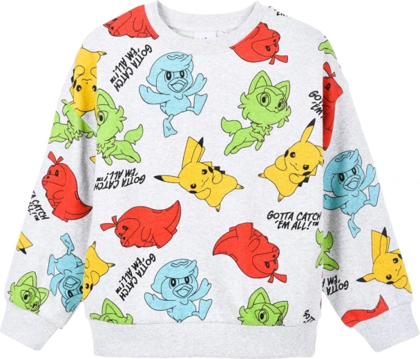 Boys' grey Pokémon sweatshirt