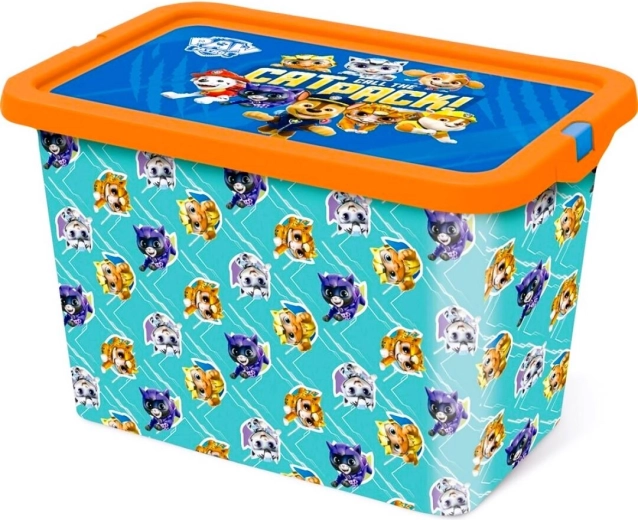 Кутия за съхранение с капак на клип Paw Patrol 7 л