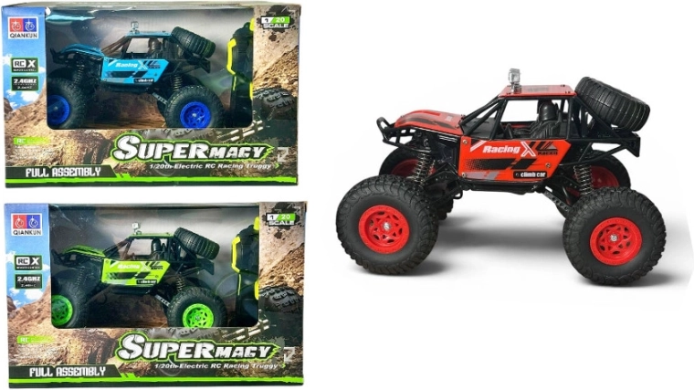 Remote-controlled off-road truggy car 1:20 with charger