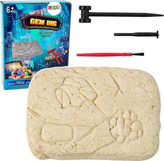 Archaeological Gemstone and Crystal Excavation Kit