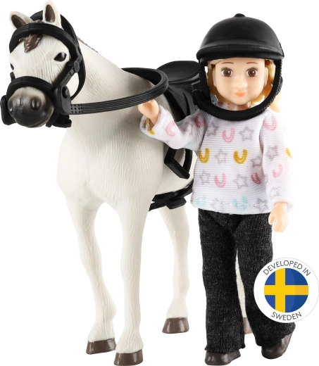 Lundby ездачка с кон – комплект за къща за кукли