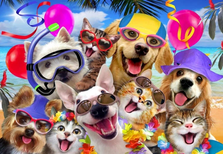 Alipson Puzzle Selfie Beach Party 1000 Pieces