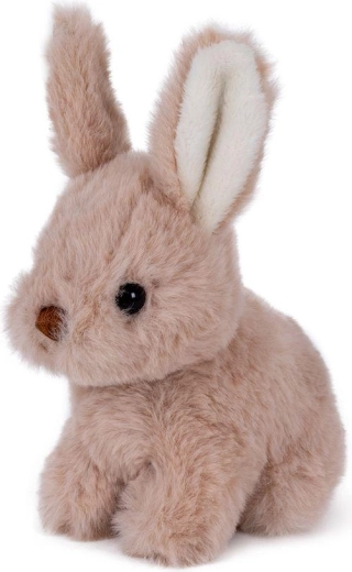 Beige plush bunny, small, 15 cm