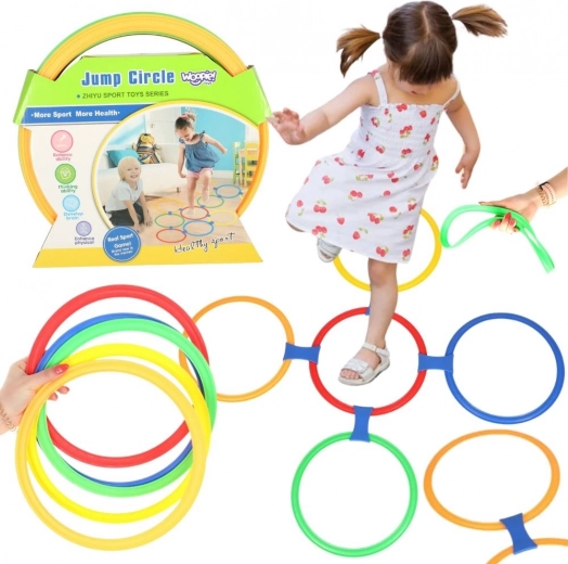 Woopie Комплект игрални обръчи за скачане 10 бр.