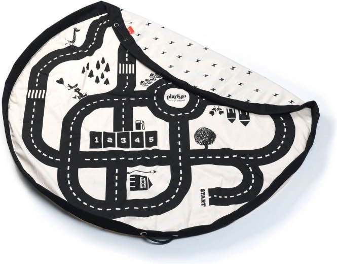 Roadmap theme for playing with toy cars