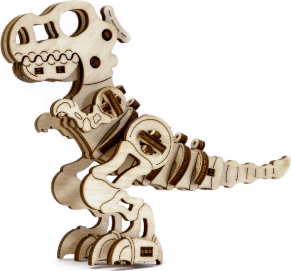 Дървен 3D пъзел T‑Rex WOODEN CITY, 42 части