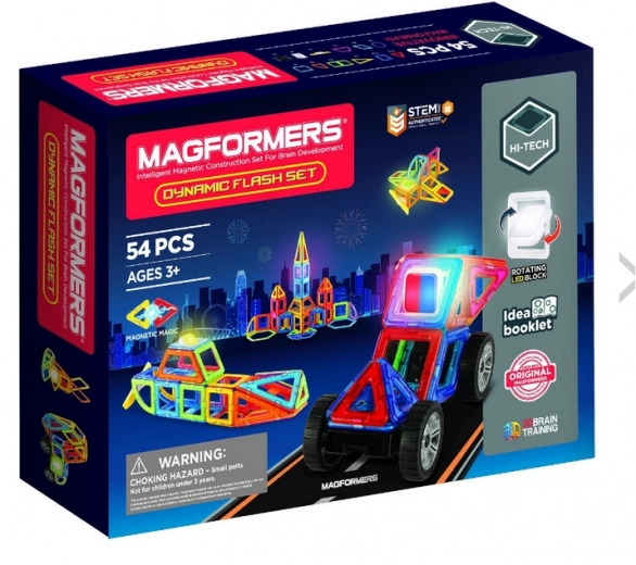 Магнитен конструктор Magformers Dynamic Flash 54 части