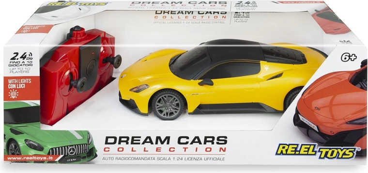 RC кола Maserati MC20 с дистанционно управление 1:24 жълта 17 см - 1 брой