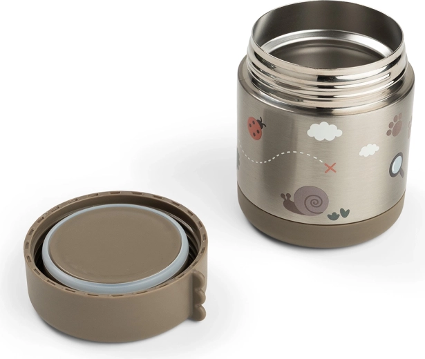 Done by Deer Tiny Trails food thermos container, sand 300 ml