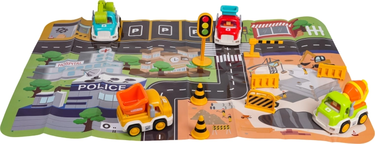 Play mat and traffic accessories