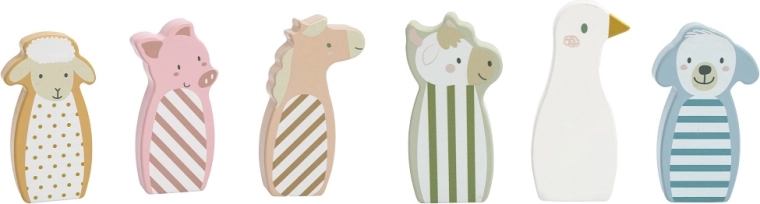 Cute farm in pastel colors