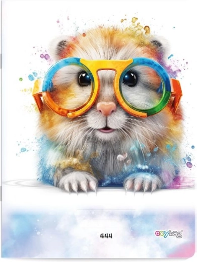 A4 Lined Notebook with Hamster, 40 Sheets