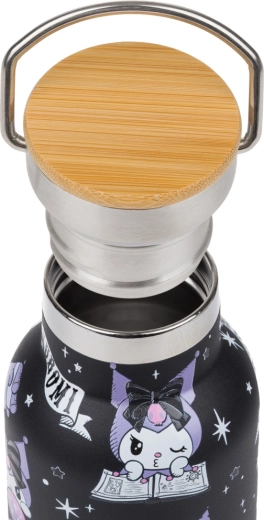 Screw-on lid with bamboo-style finish