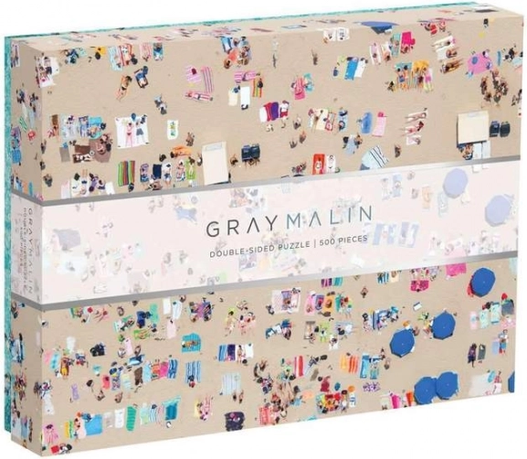 Двустранен пъзел Gray Malin – плаж, 500 части