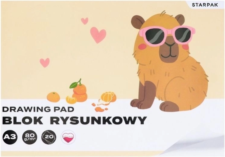Drawing Pad A3 Capybara - 1 piece