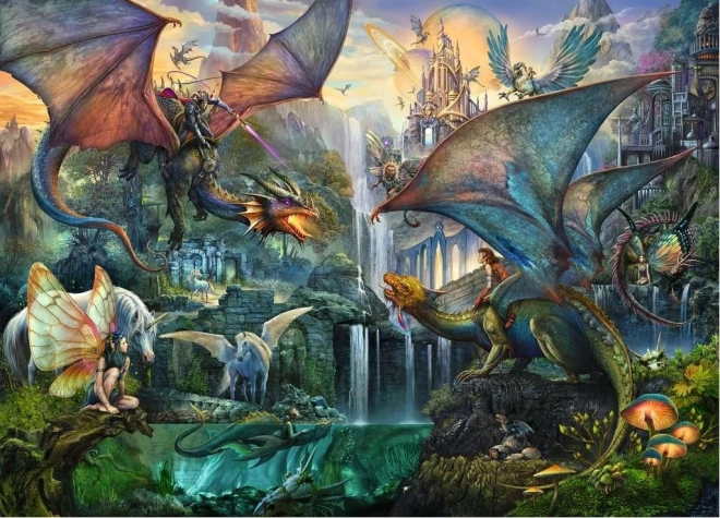 Ravensburger пъзел Магическа драконова гора 9000 части