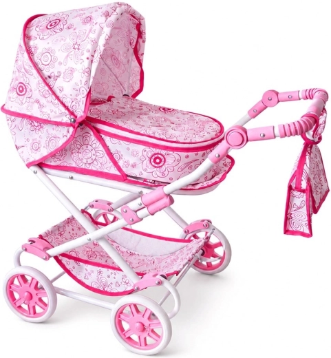 New Baby Monika Flowers детска количка за кукли 2в1