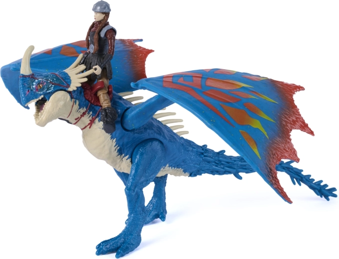Astrid as a rider – attach her to the dragon’s back