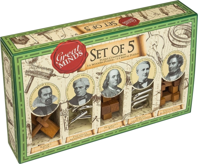 PROFESSOR PUZZLE комплект от 5 главолома Great Minds